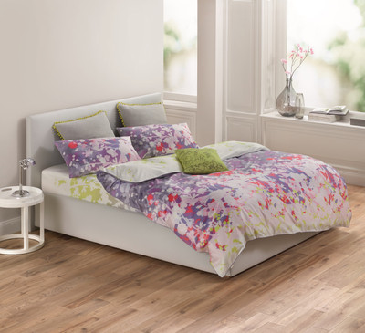 15% OFF on Esprit Cotton Printed Extra Large Bedsheet