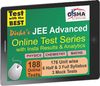 Disha Publication JEE Advanced - Physics / Chemistry / Maths with Insta Results & Analytics Online Test