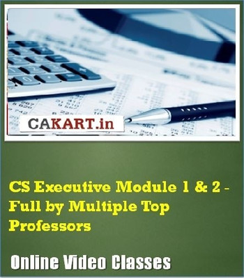 CAKART CS Executive Module 1 & 2 - Full by Multiple Top Professors Online Course CAKART CS Executive Module 1 & 2 - Full by Multiple Top Professors Online Course