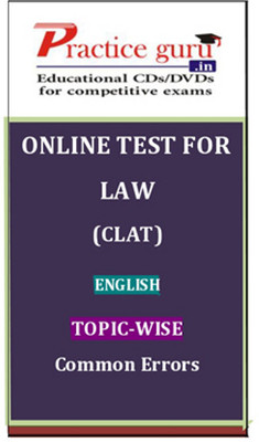 Practice Guru Law (CLAT) English Topic-wise Common Errors Online Test