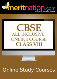 Meritnation CBSE - All Inclusive Online Course (Class 8) School Course Material - Voucher