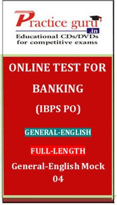 Practice Guru Banking (IBPS PO) General - English Full-length General - English Mock 04 Online Test Practice Guru Banking (IBPS PO) General - English Full-length General - English Mock 04 Online Test