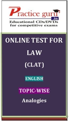 Practice Guru Law (CLAT) English Topic-wise Analogies Online Test