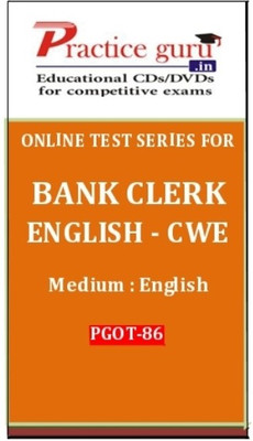 Practice Guru Series for Bank Clerk English ��� CWE Online Test Practice Guru Series for Bank Clerk English ��� CWE Online Test