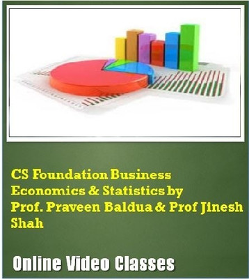 CAKART CS Foundation Business Economics & Statistics by Prof. Praveen Baldua & Prof. Jinesh Shah Online Course