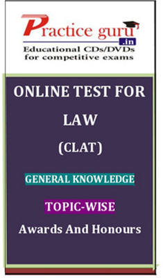 Practice Guru Law (CLAT) General Knowledge Topic-wise Awards and Honours Online Test