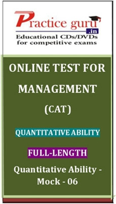 Practice Guru Management (CAT) Quantitative Ability Full-length Quantitative Ability - Mock 06 Online Test