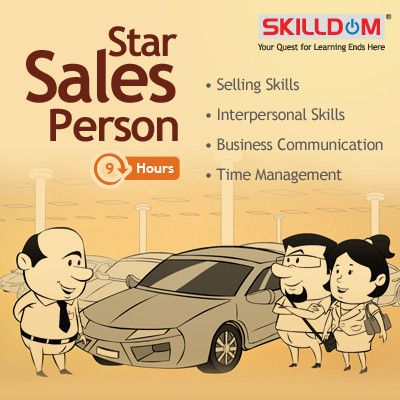 SKILLDOM Star Sales Person : Selling Skills, Interpersonal Skills, Business Communication, Time Management Certification Course