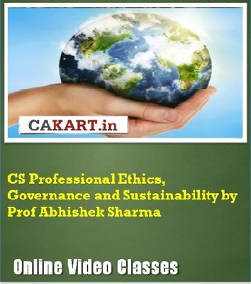 CAKART CS Professional Ethics, Governance and Sustainability by Prof. Abhishek Sharma Online Course CAKART CS Professional Ethics, Governance and Sustainability by Prof. Abhishek Sharma Online Course