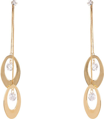 45% OFF on Pink Rose Modern Make Metal Drop Earring 45% OFF on Pink Rose Modern Make Metal Drop Earring