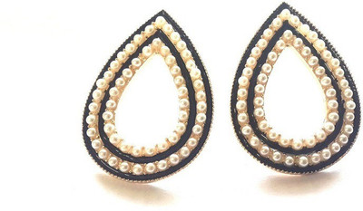 65% OFF on GirlZ! Cute Pearl Black Loop Alloy Dangle Earring 65% OFF on GirlZ! Cute Pearl Black Loop Alloy Dangle Earring
