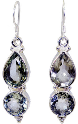 21% OFF on Riyo Fairstar Green Amethyst Amethyst Sterling Silver Dangle Earring