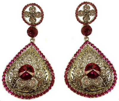 55% OFF on Amarsonns Jewels 22K Yellow Gold Plated Alloy Drop Earring