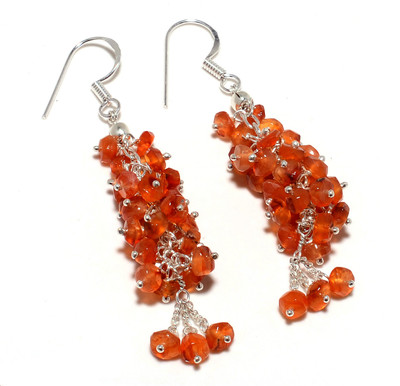 35% OFF on Kirti Gems Sterling Silver Plated Carnelian Sterling Silver Dangle Earring