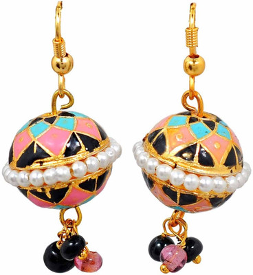 46% OFF on Maayra Stylish Meenakari Brass Dangle Earring