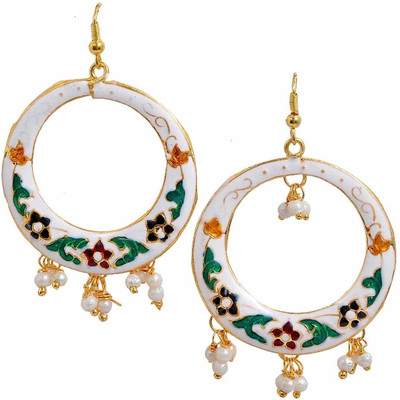 46% OFF on Maayra Stylish Meenakari Brass Dangle Earring