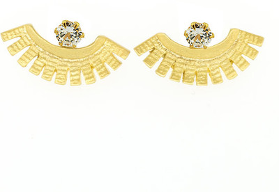 58% OFF on Exxotic Jewelz Contemporary Fashion 22K Yellow Gold Plated Cubic Zirconia Silver, Brass Cuff Earring 58% OFF on Exxotic Jewelz Contemporary Fashion 22K Yellow Gold Plated Cubic Zirconia Silver, Brass Cuff Earring