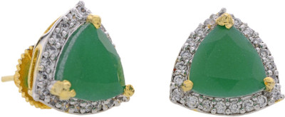 81% OFF on Prisha Season Trends Silver Plated Pearl, Cubic Zirconia Alloy, Silver Stud Earring