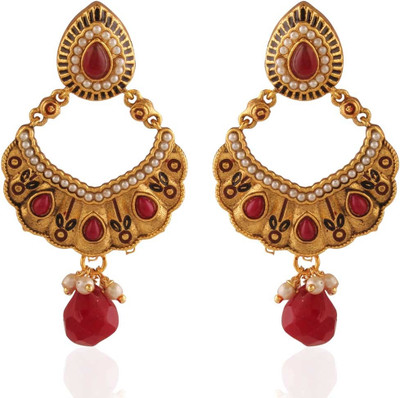 Panjarat Audacious Gold Plated Alloy Dangle Earring Panjarat Audacious Gold Plated Alloy Dangle Earring