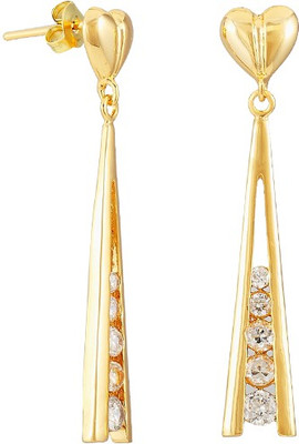 Auragram Elegant Dangle Cubic Zirconia Alloy Drop Earring Auragram Elegant Dangle Cubic Zirconia Alloy Drop Earring