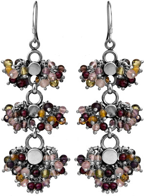 15% OFF on Exotic India Gemstone Gypsy Peridot Sterling Silver Dangle Earring