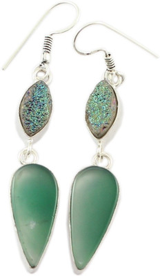 28% OFF on 925 Silver Silver Onyx Alloy Dangle Earring 28% OFF on 925 Silver Silver Onyx Alloy Dangle Earring