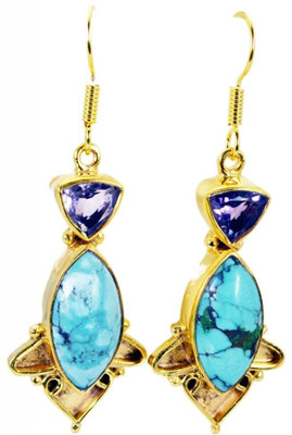 24% OFF on Riyo Comely Turquoise 18K Yellow Gold Plated Turquoise Copper Dangle Earring 24% OFF on Riyo Comely Turquoise 18K Yellow Gold Plated Turquoise Copper Dangle Earring