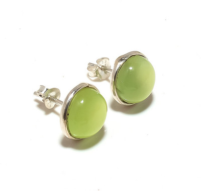 29% OFF on Kirti Gems Chalcedony Sterling Silver Stud Earring
