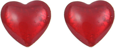 Abhooshan Tender Heart Enamel, Sterling Silver Stud Earring Abhooshan Tender Heart Enamel, Sterling Silver Stud Earring