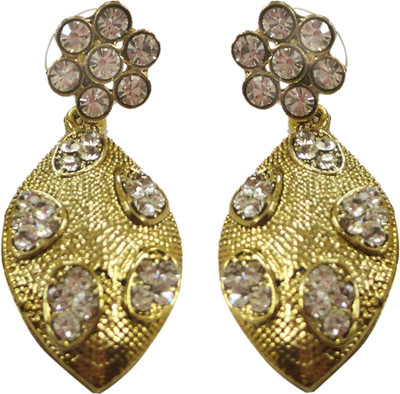 54% OFF on Amarsonns Jewels 22K Yellow Gold Plated Alloy Drop Earring