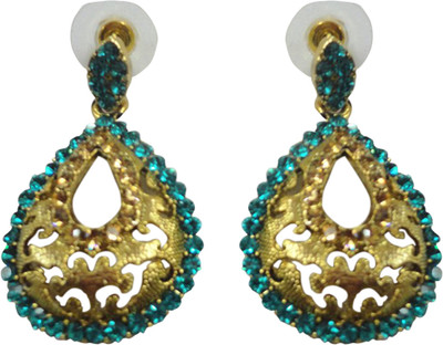 54% OFF on Amarsonns Jewels 22K Yellow Gold Plated Alloy Drop Earring