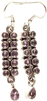 15% OFF on Exotic India Faceted Amethyst Amethyst Sterling Silver Dangle Earring 15% OFF on Exotic India Faceted Amethyst Amethyst Sterling Silver Dangle Earring