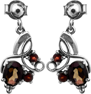 16% OFF on Exotic India Faceted Smoky Quartz Sterling Silver Drop Earring