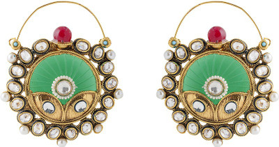 62% OFF on moKanc Fine Craftsmanship Brass Hoop Earring