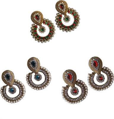 36% OFF on Unicorn Combo Ethnic Yellow Gold Plated Alloy Earring Set 36% OFF on Unicorn Combo Ethnic Yellow Gold Plated Alloy Earring Set