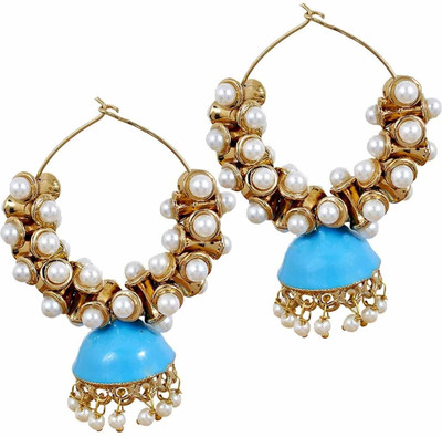 47% OFF on Maayra Superb Pearl Copper Plated Copper Hoop Earring 47% OFF on Maayra Superb Pearl Copper Plated Copper Hoop Earring