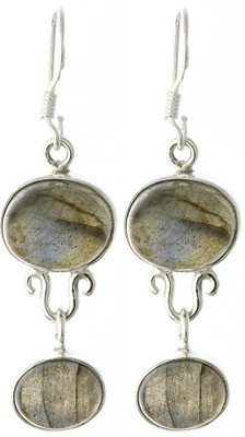 16% OFF on Exotic India Labradorite Sterling Silver Dangle Earring