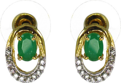 59% OFF on R S Jewels Gold Plated 22K Yellow Gold Plated Alloy Stud Earring