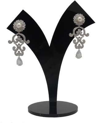 35% OFF on Aishwarya Design Studio Fancy Look Rhodium Plated Copper Drop Earring