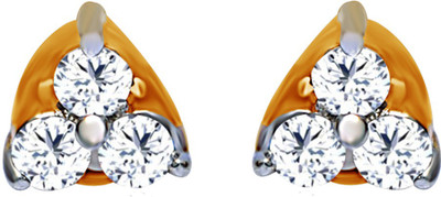 40% OFF on JacknJewel Cher 14K Yellow Gold Plated 14 K Diamond Gold Stud Earring