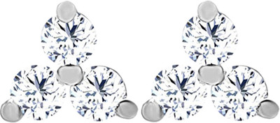 40% OFF on JacknJewel Valeria 14K Yellow Gold Plated 14 K Diamond Gold Stud Earring