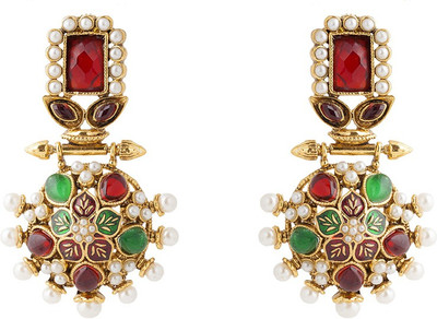 24% OFF on moKanc Fine Craftsmanship Brass Dangle Earring