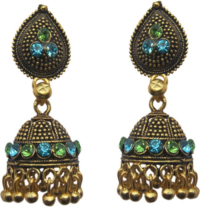 60% OFF on Sankisho Gold Antique Metal, Alloy, Glass Jhumki Earring 60% OFF on Sankisho Gold Antique Metal, Alloy, Glass Jhumki Earring