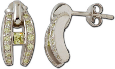 30% OFF on Exxotic Jewelz Sunshine Rhodium Plated Silver Stud Earring