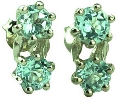 33% OFF on Exxotic Jewelz Contemporary Rhodium Plated Silver Stud Earring