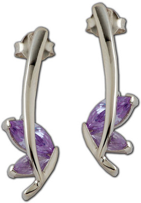 30% OFF on Exxotic Jewelz Style Diva Rhodium Plated Silver Stud Earring