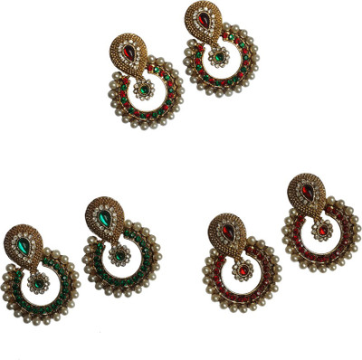 25% OFF on Unicorn Combo Ethnic Yellow Gold Plated Alloy Earring Set 25% OFF on Unicorn Combo Ethnic Yellow Gold Plated Alloy Earring Set