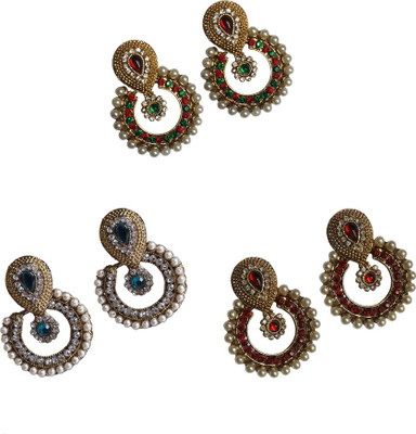 25% OFF on Unicorn Combo Ethnic Yellow Gold Plated Alloy Earring Set 25% OFF on Unicorn Combo Ethnic Yellow Gold Plated Alloy Earring Set