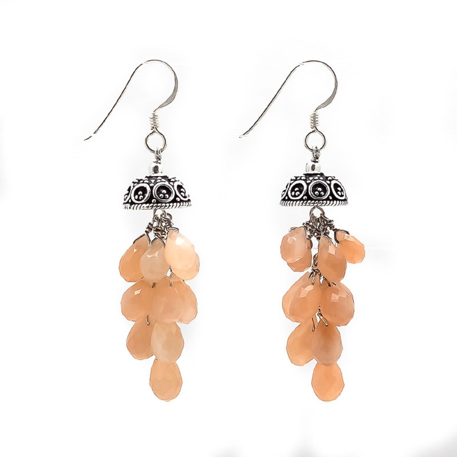 45% OFF on Kirti Gems Vintage Style Moonstone Sterling Silver Dangle Earring