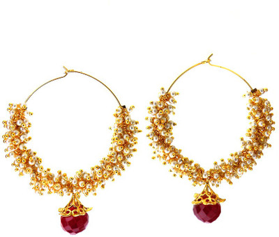 45% OFF on Aabhushan Jewels Designer Alloy Hoop Earring